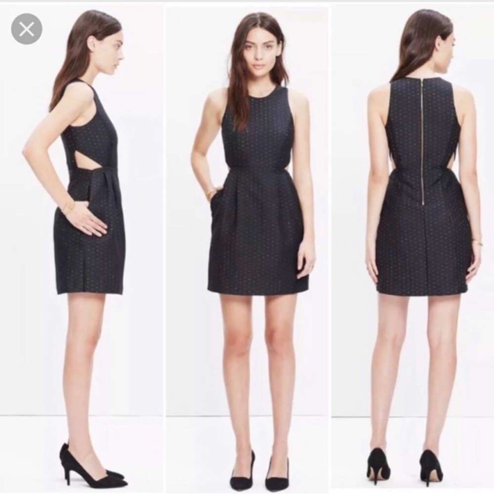 Madewell cute party dress, cocktail dress, event guest dress w/ pockets!
